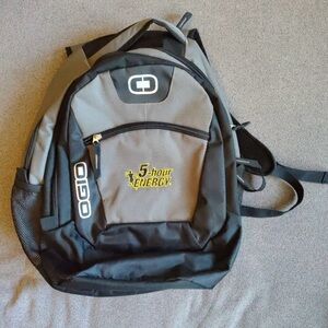 OGIO Black and Gray 5 Energy Logo Backpack